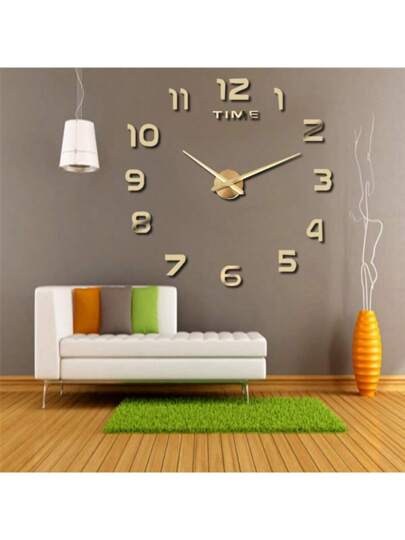 Moderne 16 35.4 51.18 Inch DIY Acrylic Wand Klok Large Silent Non Ticking Living Room, Bedroom, Kitchen Customizable Zwart Numeral ative Minimalist Easy Installation, Perfect Home Office Contemporary Sc inavian Art Timepiece Lightweight, High Quality Material Room view 3