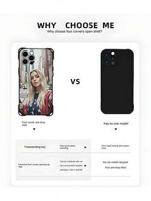 Ốp lưng điện thoại có ảnh cá nhân hóa: Tùy chỉnh phong cách của bạn Tương thích với iPhone 16 Series, 15 Series, 14 Series, 13 Series, 12 Series, 11, 7/8 và X/XS - Khiến mọi lần vuốt trở nên độc đáo! (Sở hữu dây đeo vòng tay) - màu đen - Xem 5