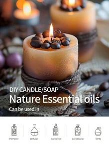 EMBRACEX. 60ml Coffee Essential Oils Vanilla Ice Cream Aromatherapy Essential Oils To The Dropper Gourmand Cafe Fragrance Oil Reed Diffuser Oils Car Aromatherapy Candle Making At Home Or On-The-Go,Suitable For Humidifiers, Aroma Diffusers, Diffuser Wood