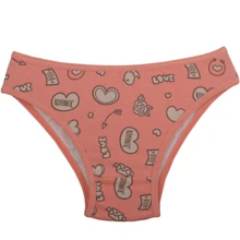 Kit 10 Children's Panties 100% Cotton Children's Panties Kit For Girls - 彩色 - 查看 5