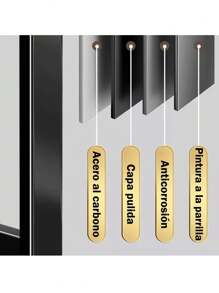 Escurridor de platos, 2 niveles de acero inoxidable, Escurridor de trastes grande y elegante para cocina, con soporte para tabla de cortar y cubiertos a prueba de oxido - Negro - Ver 9
