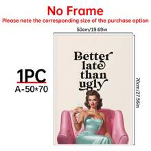 1PC Girl Room Decor, Wall Art, Bedroom Decor, Funny Wall Art, Retro Vintage Posters, Wall Decor Posters, Wall Canvas Decor, Ideal Gifts For Hallway Bedrooms And Living Rooms Birthday Graduation