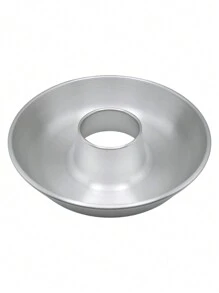 28cm Rosca Mold, For Hollow Chiffon Cake Or Gelatin, Loaf, Bread, Oven, Pastry, Aluminum. - 淺灰色 - 查看 4