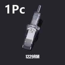 naom 1/10支装纹身针，适用于打雾 - 大号弧形针，一体式弯曲巨型卡式打雾针，标准长度，已消毒卡式针，刺绣针纹身器材，纹身师情人节礼物，婚礼季礼物 - 彩色 - 查看 20