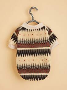 1 chiếc áo hoodie in hình Totem hình học dành cho thú cưng, phù hợp cho mèo và chó - Nhiều màu - Xem 1