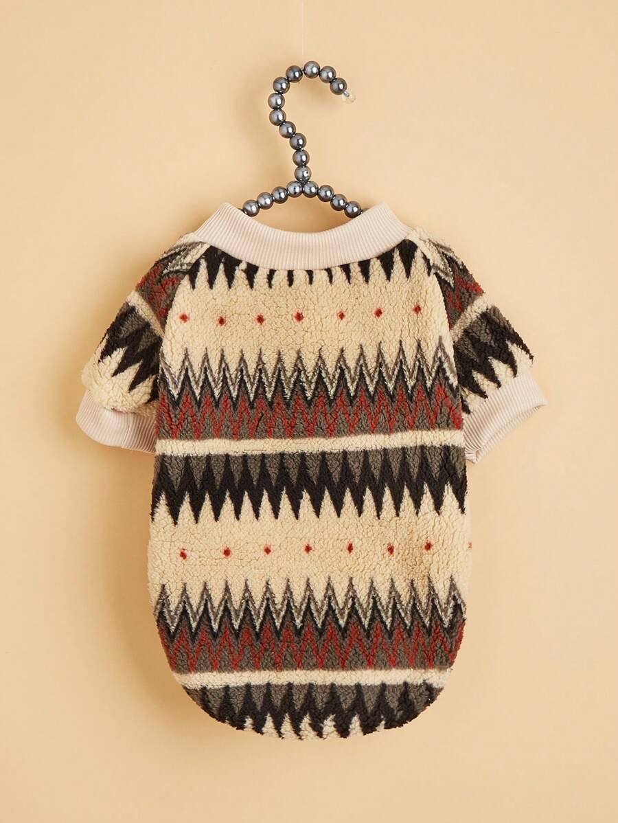 1 chiếc áo hoodie in hình Totem hình học dành cho thú cưng, phù hợp cho mèo và chó - Nhiều màu - Xem 1