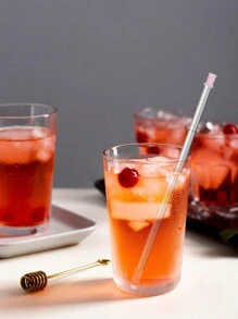 Personalized Foldable Reusable Straw, Stainless Steel Cocktail Straw, Long Straw, Plastic Bendable Drinking Tube With Carrying Case - Multicolor - View 3