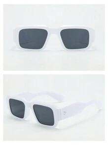 1 pièce Lunettes de mode minimaliste de haute qualité à monture carrée et épaisse pour hommes, convient pour la conduite, les voyages, les loisirs, les sports de plein air, la décoration quotidienne