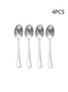 2/4/6 件不锈钢 1010 微型 4.4 英寸尖头咖啡搅拌勺，适用于家庭聚会、甜点、咖啡馆、餐厅、户外野餐、自助餐、礼品