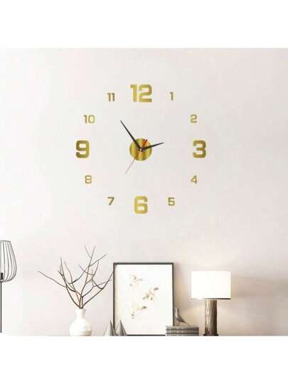 Moderne 16 Inch DIY Acrylic Wand Klok Large Silent Non Ticking Living Room, Bedroom, Kitchen Customizable Zwart Numeral ative Minimalist Easy Installation, Perfect Home Office ,Home ,Room Birthday Graduation Bedroom Dormitory Back To School view 9