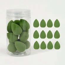 12个装透明罐装迷你化妆海绵，小巧柔软，干湿两用，不含乳胶。适用于化妆、家居装饰、梳妆台、旅行、卧室等场合。也可用于化妆配件、粉扑、化妆海绵、散粉扑等。此外，它也是圣诞礼物、化妆工具、礼品、女士礼物、圣诞礼物、赠品、旅行必备品等。 - 彩色 - 查看 13