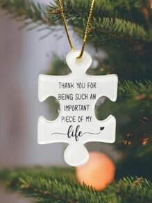 1 đồ trang trí ghép hình Giáng sinh, đồ trang trí tình bạn, đồ trang trí bạn thân, quà tặng cho bạn bè, đồ trang trí Acrylic, đồ trang trí Giáng sinh cho giáo viên, quà tặng cho giáo viên, cảm ơn bạn đã là một phần quan trọng trong cuộc sống của tôi, đồ trang trí treo cây thông Noel, đồ trang trí tiệc theo chủ đề, đồ trang trí Giáng sinh, phụ kiện xe hơi dễ thương, ý tưởng quà tặng, Halloween, mùa thu, ngày lễ, lễ hội, mặt dây chuyền cây thông Noel - Nhiều màu - Xem 1