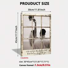 1 Tấm áp phích vải canvas có khung cửa sổ tùy chỉnh - Ảnh cặp đôi và người yêu được cá nhân hóa, tuyệt vời làm quà tặng cho gia đình, đám cưới và kỷ niệm - tuyệt vời để trang trí phòng ngủ và phòng khách! - phong cách 1 - Xem 12