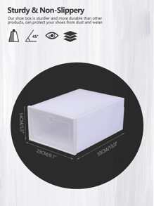 Cajas de almacenamiento de zapatos a prueba de polvo, caja apilable, organizador de zapatos 6pz - Multicolor - Ver 6