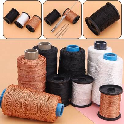 1 Roll (50M Or 300M) Strong Nylon Leather Sewing Waxed Thread For Craft Repair Shoes Hand Stitching Sewing Tool