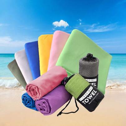 速干运动毛巾，轻质吸水旅行毛巾，适合户外运动、健身房健身、骑行、海滩、旅行、球类运动、户外露营和游泳家居浴室装饰秋季装饰海滩必需品返校