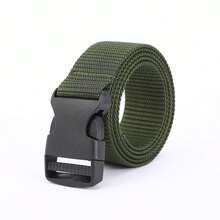 2.5 厘米宽带扣细腰带，非金属训练户外休闲帆布腰带，男女皆宜 - A - 查看 3