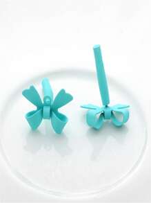 10pcs/set Bow DIY Earrings Accessory - Gold - View 10