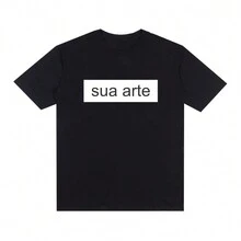 Streetwear T-Shirt YOUR ART FRONT AND BACK YOUR LOCATION - màu đen - Xem 1