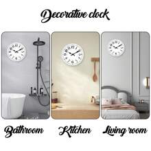 1pc Modern Minimalist Wooden Wall Clock, Silent Non-Ticking Clock Suitable For Living Room, Bedroom, Kitchen, Office, Home Decor, Birthday Gift - 10 Inch, 12 Inch, 14 Inch, 16 Inch (No Battery Included),Home Decor ,Room Decor Gifts Graduation