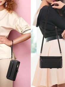 1 件多功能皮革手机壳，带卡槽、斜挎带、钱包，适用于 17 Pro Max / Galaxy A16