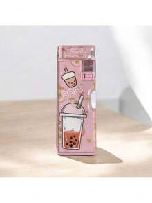 Multifunctional Pencil Case Automatic Pencil Case For Students, Pencil Creative Box, Large - Màu Hoa hồng đỏ - Xem 1