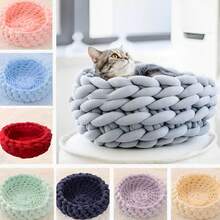 Giường thú cưng OHHIO DIY đan thủ công mọi mùa có ruột có thể tháo rời và giặt được, dành cho mèo và chó - Nhiều màu - Xem 11