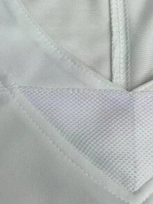 Áo thun thể thao bóng bầu dục Mỹ màu trắng tay ngắn thêu đường khâu đơn giản cổ chữ V kiểu bạn trai dành cho nam 43 - trắng - Xem 3