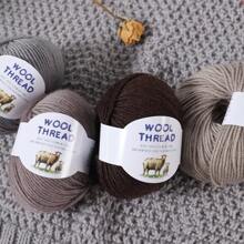 6 Skeins 300g (50g*6) Australian Merino Knitted Yarn, Soft & Comfortable, Breathable, 70% Merino Knitted & 30% Anti-Pilling Fiber, Vivid Colors, Suitable For Knitting Sweaters, Vests, Handicrafts - 6-ball Pack - View 5