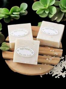 Rice Lightening Soap, 65g Each, Thai Rice Milk Soap, Rice Lightening Soap For Intimate Parts, Original Thai Handmade Soap - 6 Pzs - View 3