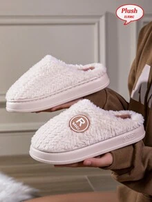 Dép đi trong nhà nhẹ cho nữ, lót EVA chống trượt, giữ ấm, giày đi trong nhà mùa đông - hồng - Xem 2