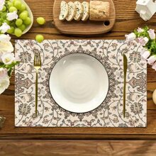 Bohemian Mandala Print Table Placemats Set Of1/ 4/6 - Kitchen And Dining Room Decor - Linen Cover,Room Decor,Party Decor - Multicolor - View 3