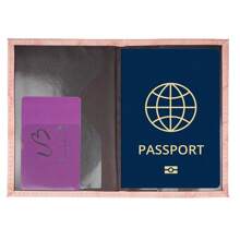 Customized Name PU Passport Holder, Slim & Portable Passport Cover, Ticket Holder, Card Holder, All-In-One Personalized Travel Accessories