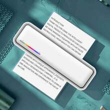 100/200 Sheets A4 Thermal Printing Paper For Thermal Printers, A4 Thermal Continuous Folding Fast-Drying Printing Paper, 21*29.7cm, Suitable For Household Wireless Bluetooth Mini Portable Printers, Used For Mistakes, Student Homework, Photos, Office Labels - White - View 11