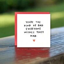 给爸爸的有趣生日贺卡，创意爸爸贺卡，您是每个人都希望拥有的那种爸爸，送给我爸爸的礼物，生日、父亲节、感恩节、感谢您，适合任何场合 - 多色 - 查看 1