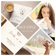 50-500pcs Custom Pet Cocktail Napkins, Personalized Paper Napkins With Professional Designer Handcrafts Illustration, Disposable Beverage Dessert Napkins For Wedding Table Decorations, Perfect For Wedding Banquet, Anniversary, Engagement Party, Bride Shower, Custom Dog Wedding Napkins, Cat Wedding Napkins, Customized Wedding Crafts, Chic Autumn, Home & Living, Christmas Home Atmosphere, Autumn Home Refresh