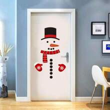 Christmas Snowman Decals Stickers,DIY Christmas Refrigerator Magnets,Self-Adhesive Snowman Fridge Stickers,Xmas Window Stickers,Snowman Decoration,Christmas Decoration For Door,Wall,Toilet,Window
