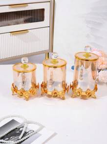 New Gold Plated European/American Style Candy/Snack Jar, Decorative Display