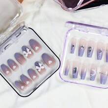 10 个亚克力透明收纳盒，指甲尖展示盒，适用于吊坠、徽章、工艺配件防尘方形保护盒、化妆品收纳盒、化妆品、带盖盒子、塑料收纳盒、收纳盒、化妆品展示、化妆品收纳盒、化妆品收纳盒、透明架子、化妆品收纳盒、女士礼物、桌面收纳、桌面整理、Byoma 护肤品、梳妆台化妆品、组织 - 彩色 - 查看 4