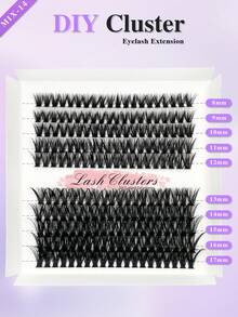 ENCHUW 200 Cụm CC Curling 60D Natural Look Lash Clusters Mi riêng lẻ Mi giả riêng lẻ Mi nối dài lâu dài - CC - Xem 2