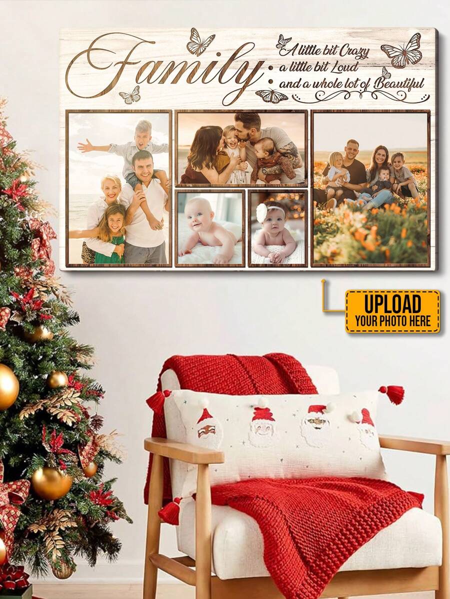 Catygift 定制全家福照片 - 珍贵的家庭回忆 - 个性化相框帆布墙画，家居装饰，乔迁之喜，情人节，生日，毕业典礼，节日日历及其他家庭礼物