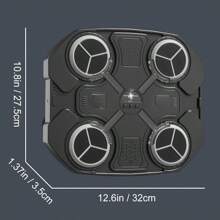 Juego Maquina Boxeo Con Música Bluetooth Inteligente Manoplas De Boxeo De Pared En Casa Para Adultos Y Niños Juguete Y Juguetes W6800 - Negro - Ver 3