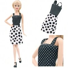 5pcs Cute Costume, Dress, Suitable For 11.5 Inch Doll, Accessories, Daily Casual Wear, Toy Set, Doll Set, Doll Not Included,Home Decoration