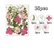 15 件浮雕 DIY 工艺品用品套件 - 手机壳、杯垫、小珠宝、树脂涂层椅子、手镯、工艺品、风铃、发夹、相框、壁挂、花瓣化妆品、香薰蜡烛、卡片、书签，用于 DIY 圣诞节、情人节、感恩节、婚礼工艺品和贴纸 - 彩色 - 查看 6