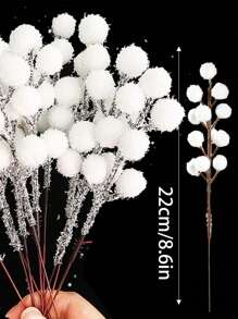 6/12pcs Artificial Berries Winter Frosted Red Berry Branches For Tree Wreath Garland DIY Crafts Home Wedding Party Theme Party Gathering Holiday Hanging Tree Celebration Home Decorations, Scene Decoration, Valentine Day, Gift Christmas Decorations Room Decor Christmas - Multicolor - View 16