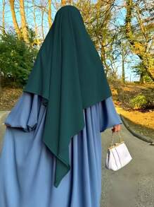 1pc Classic Versatile Muslim Hijab Headscarf - Multicolor - View 11