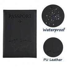 [Custom] Customized Name Macaron Color Ultra-Thin PU Passport Cover Travel Accessories, Passport Case, Ticket Holder, Boarding Pass Holder, Card Wallet, Credit Card Holder, Unisex Personalized Travel Supplies - Blue - View 6