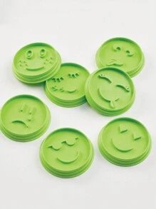 6 件/套、7 件/套 DIY 饼干模具、心形、压模饼干模具、蛋糕模具、烘焙工具、多功能表情压花饼干模具