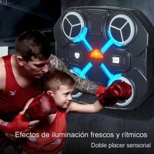 Juego Maquina Boxeo Con Música Bluetooth Inteligente Manoplas De Boxeo De Pared En Casa Para Adultos Y Niños Juguete Y Juguetes W6800 - Negro - Ver 7