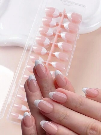 240 قطعة أظافر صناعية بشكل اللوز ذات تصميم بسيط، أظافر صناعية ذات موحد اللون، أظافر صناعية ذات نقوش جرافيكية متباينة، لوازم فن الأظافر